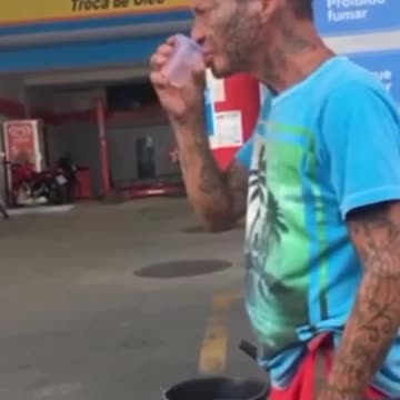 Dude Drinks GASOLINE!!! 😱 #shorts #tiktok