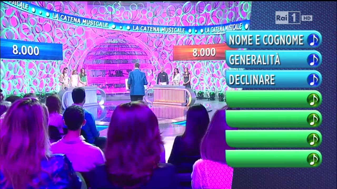 RAIUNO - Reazione A Catena-La Catena Musicale (31/05/2016)