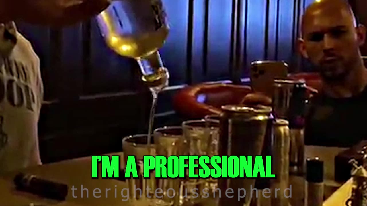 How Tristan TATE Pours Drinks 🤣