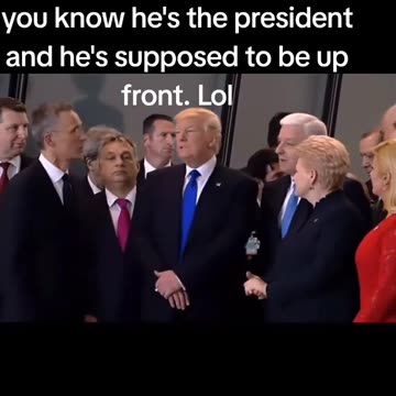 Trump Pushes Past World Leaders: Viral Moment at Global Summit