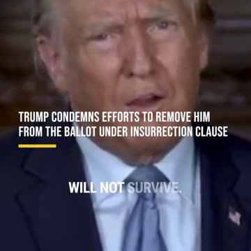 Trump Responds to CO Trial