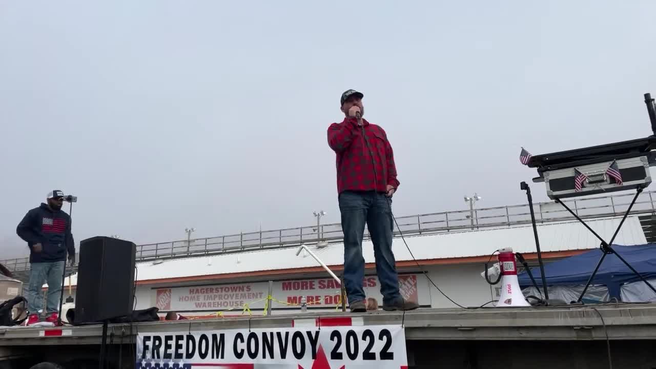 Peoples Convoy 3/18/22 Morning Driver's meeting.