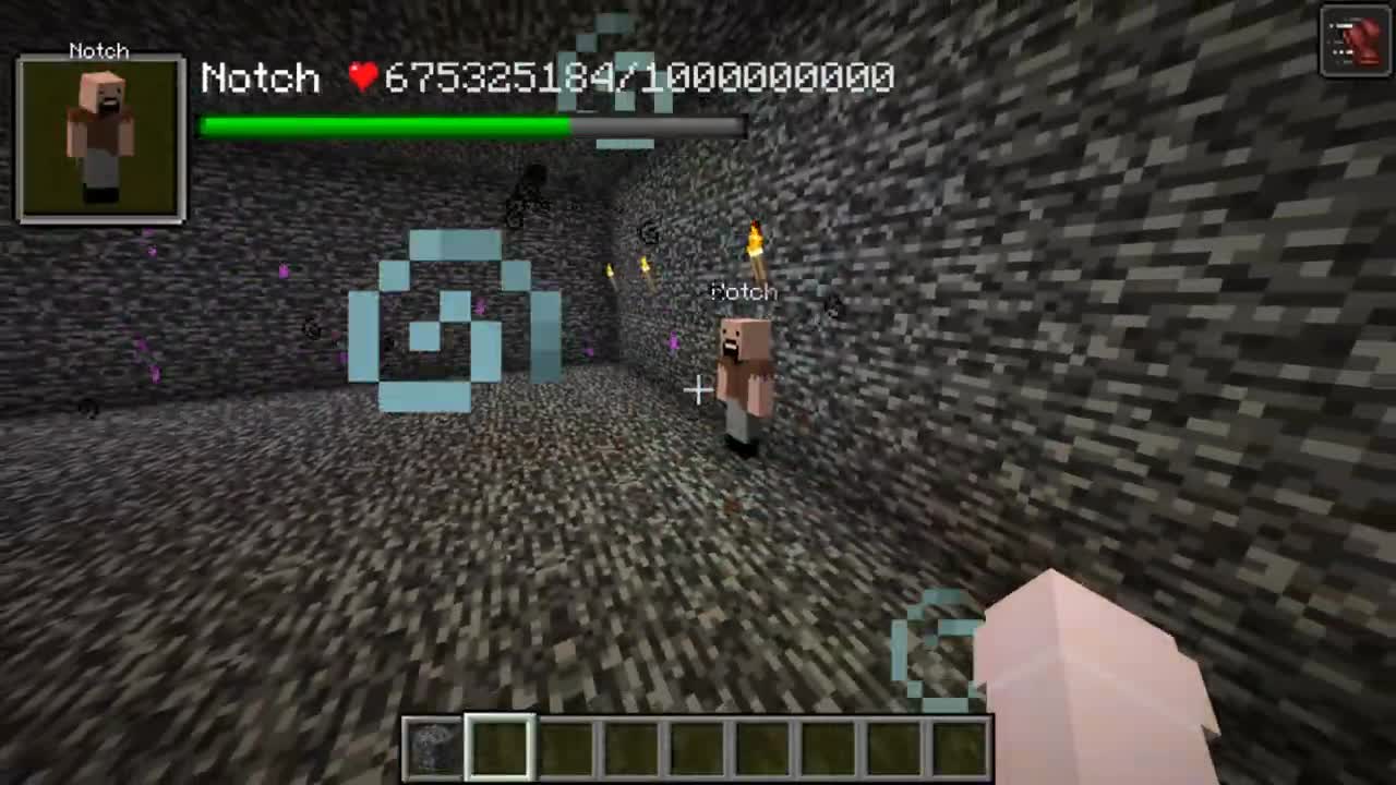 Notch vs all creepypasta mobs in minecraft part 36