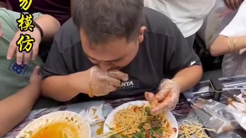 Chinese food eating competition food eating video of Chinese must watch