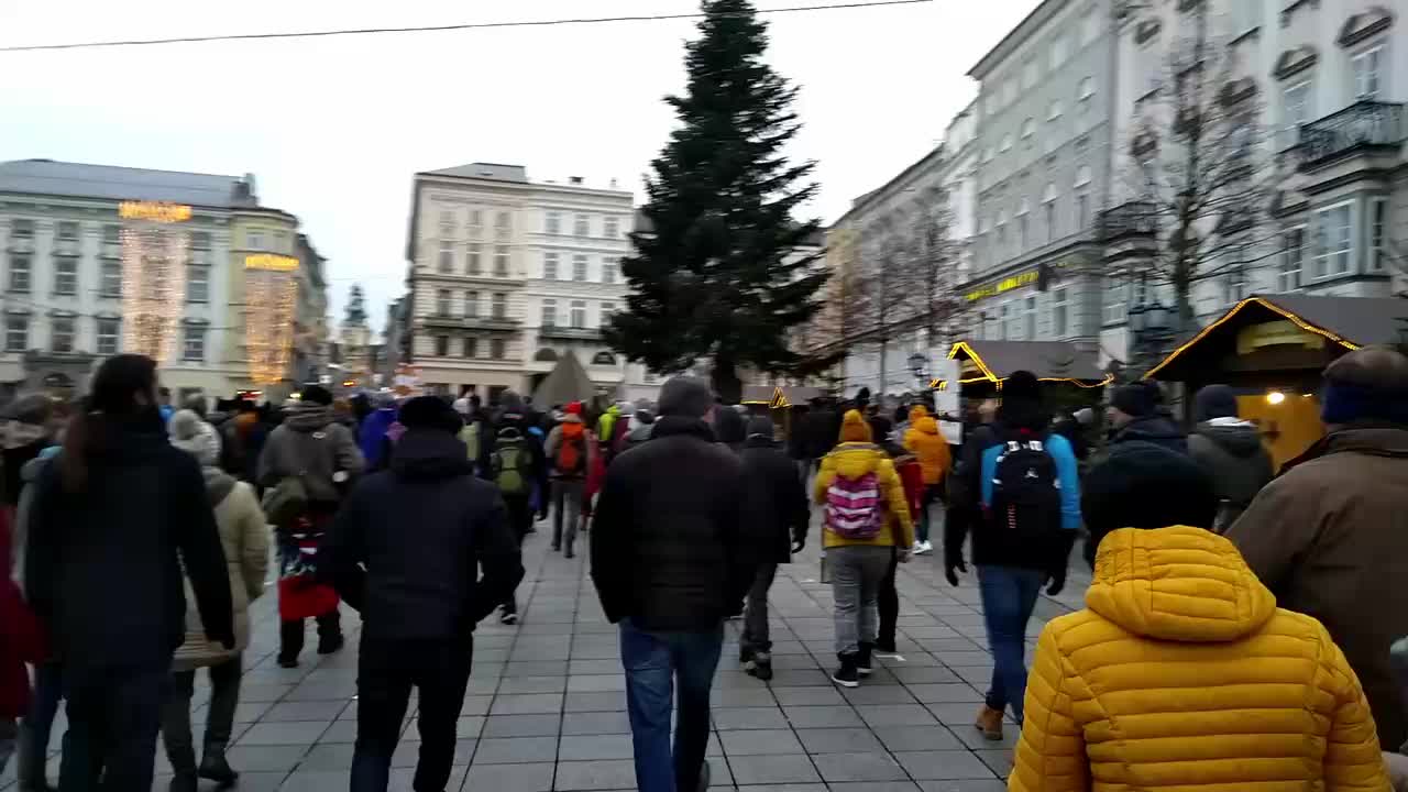 Demo "Stoppt Spaltung" in Linz am 8.12. 2021 V1