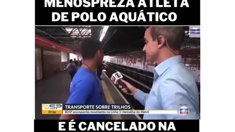 Internet volta com um vídeo para cancelar jornalista da tv globo.