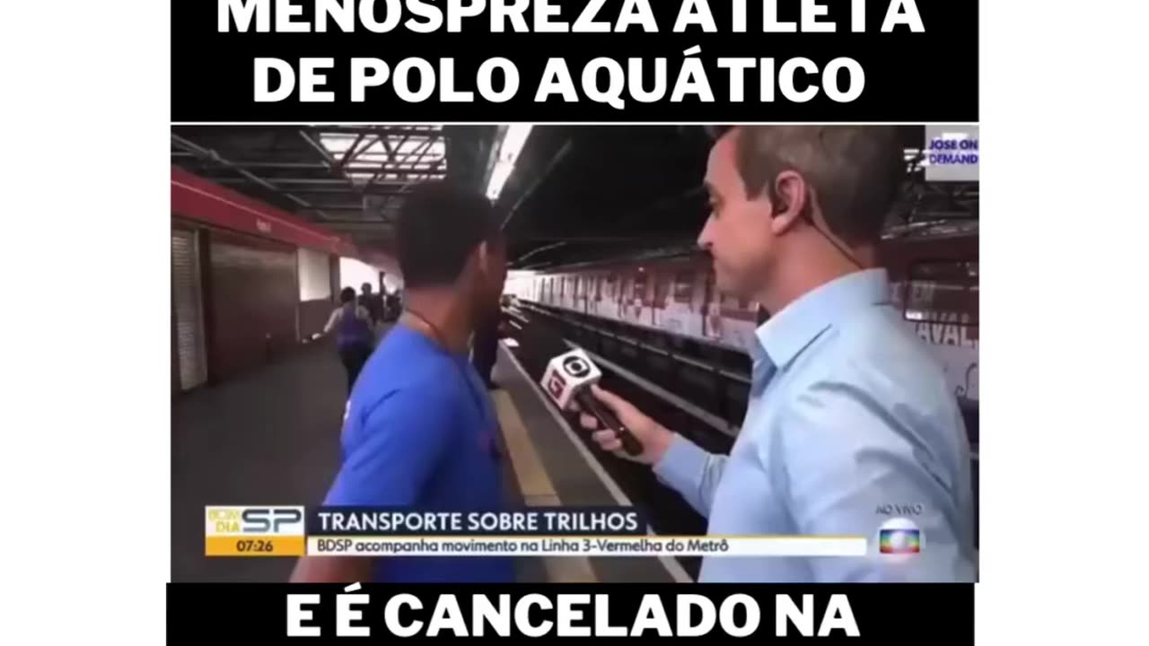 Internet volta com um vídeo para cancelar jornalista da tv globo.