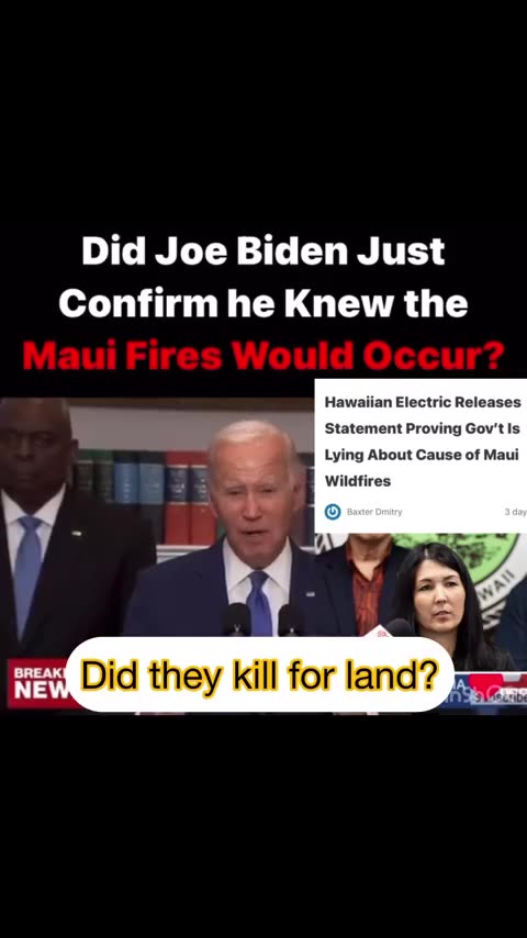 The Mauai fires are another way to do a landgrab for pennies on the dollar