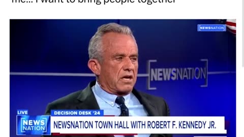 “I’m proud that President Trump likes me… I want to bring people together” RFK Jr