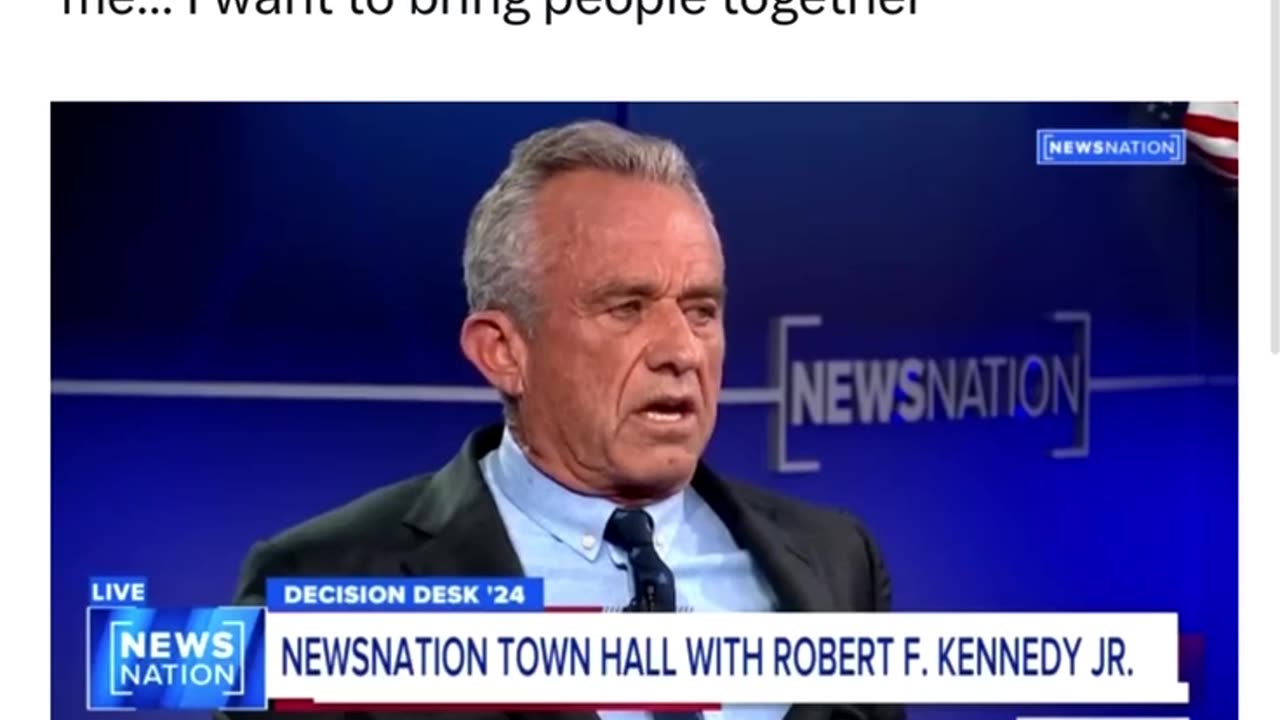 “I’m proud that President Trump likes me… I want to bring people together” RFK Jr