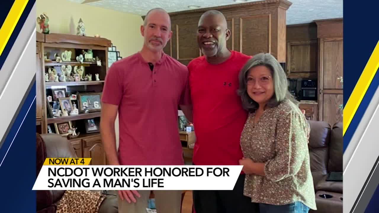 NCDOT worker hailed as hero for helping save