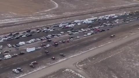 Day 10 of the Canadian/US blockade at Coutts border, thousands of truckers, farmers & cowboys