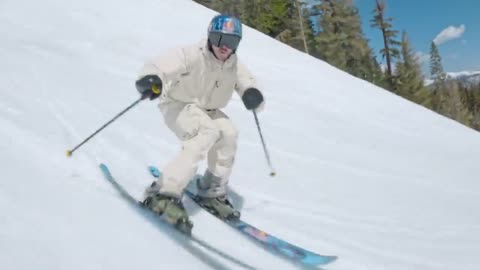 A chairlift is leapt over by skiers! The greatest party lap ever?