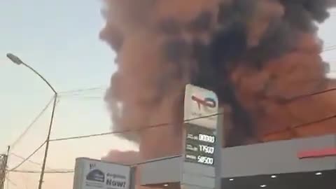 Footage from Beirut Lebanon amid a massive Israeli airstrike