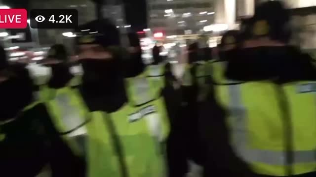 Protestors Try to Talk Some Sense Into the Police, Which Ignites Chants of “Join Us!”