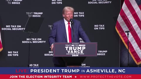 President Trump in Asheville, NC