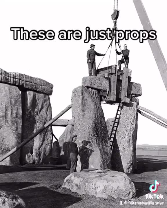 🤔 Stonehenge was built in the 1950's to fake and hide real history. 🪨