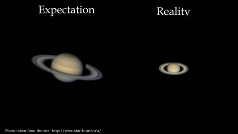 Planets through a telescope. Expectation and Reality