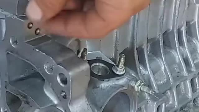 Small engine parts installation