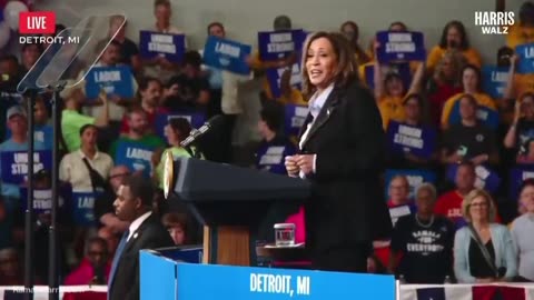 Diversity Hire Harris Unveils Her Foghorn Leghorn Accent in Detroit