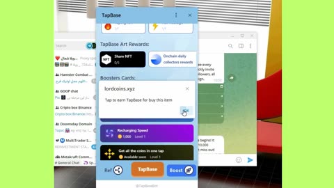 new mining mini app telegram bot tapbase