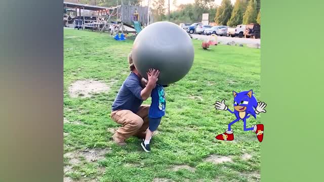 Try Not to LAUGH - Best Funny Outdoor Fails With Naughty Sonic 🤣