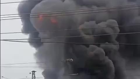 A fire suddenly broke out at one of the enterprises in Nizhny Novgorod, Russia