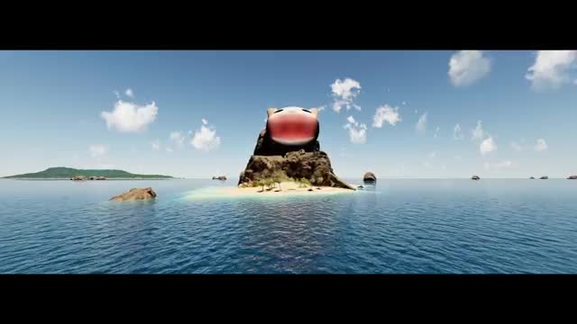 [Remix 2021] Snow Crab Rave remix - Pop cat 3d music animation ( on fan made crab rave)_Cut