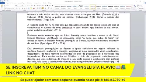 Canal Evidências - wl0xMQwPTqg - REVELANDO O APOCALIPSE COM O EVANGELISTA FLÁVIO E IRMÃO GILBERTO📖📚