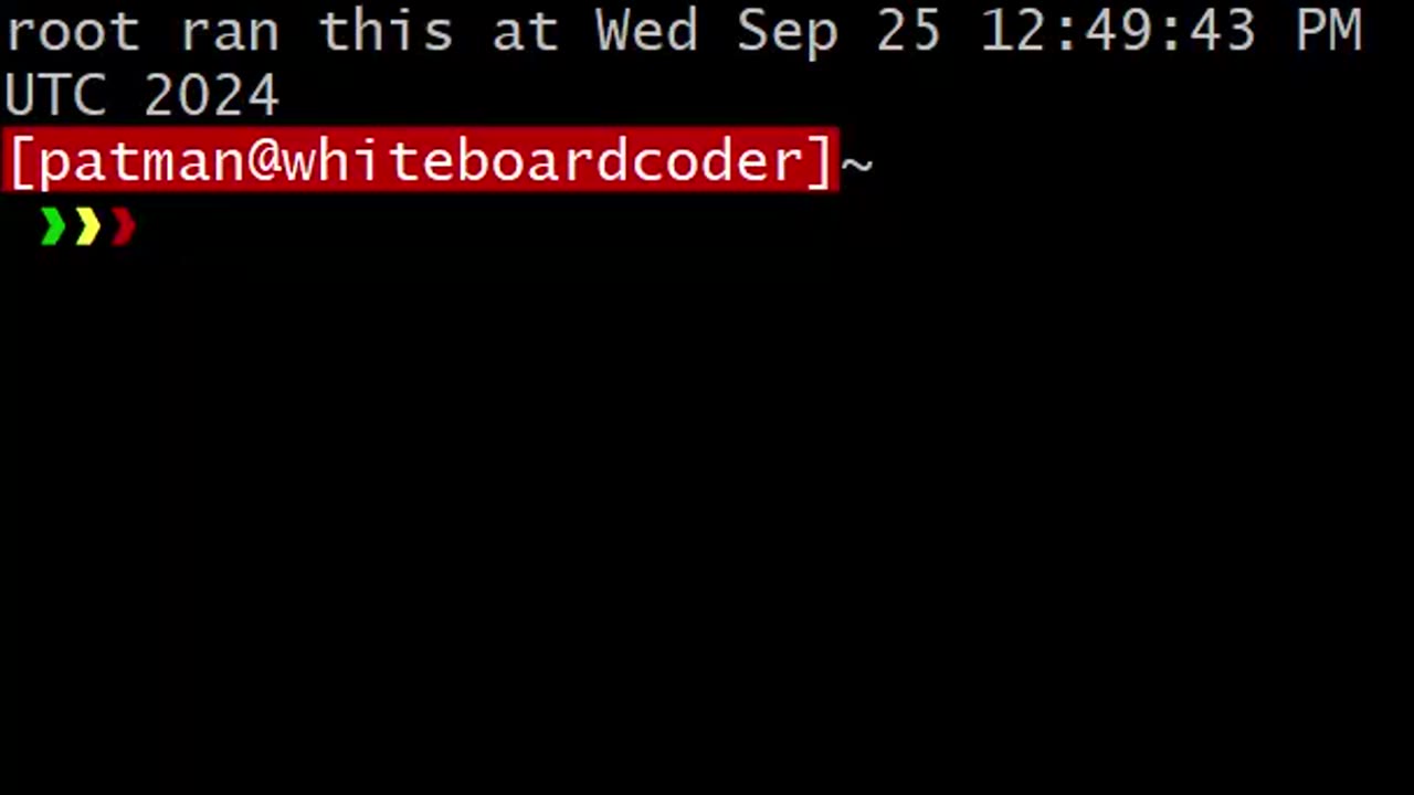 Linux: whoami