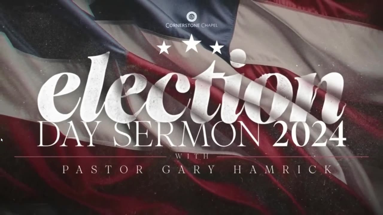 Pastor Gary Hamrick - Cornerstone Chapel - Church, Unite for the Soul of America! - Ezekiel 33:1-5