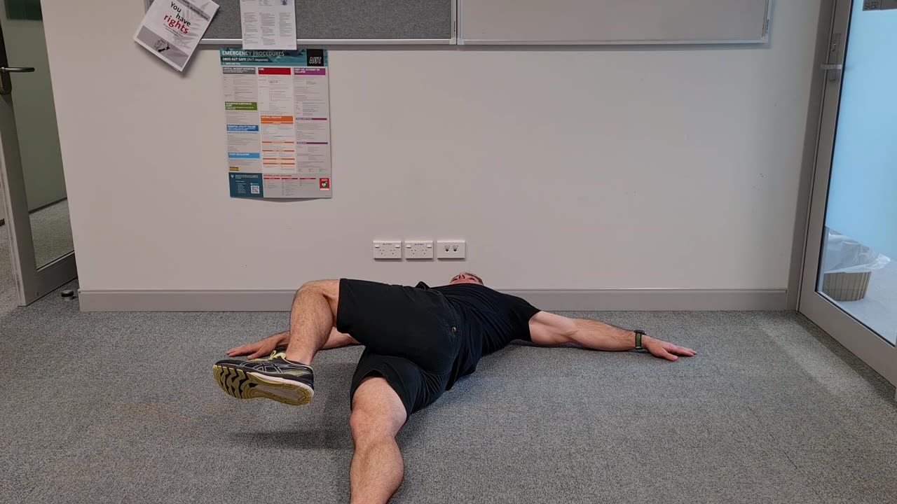 Supine lower back rotation