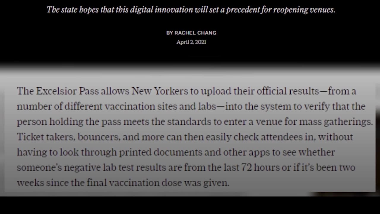 Excelsior Pass: New York's Social Credit System is HERE!