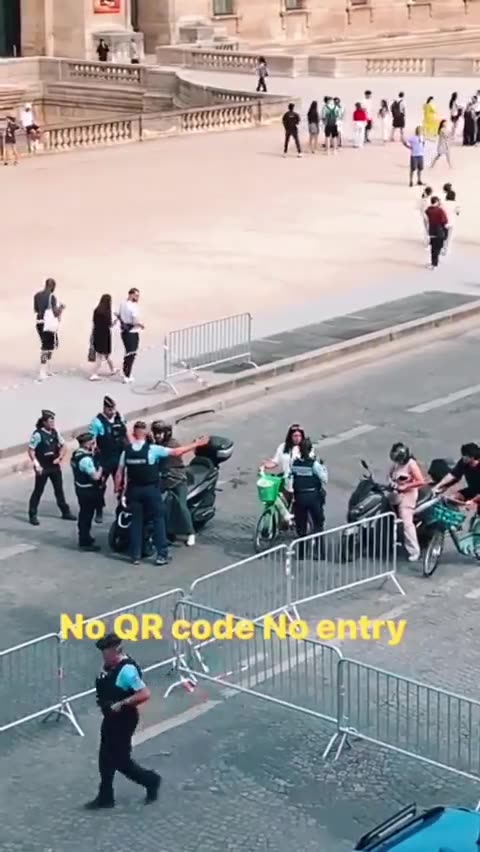 Δυστοπικός εφιάλτης στο Παρίσι! Κάτοικοι κυκλοφορούν μόνο με QR code!