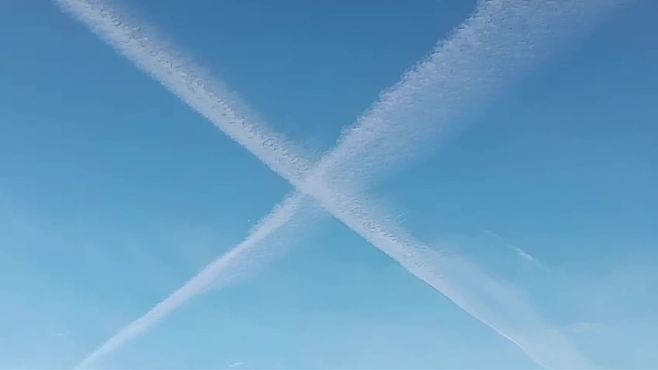 X in the sky in north birmingham uk 18.4.24