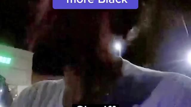 White deputy tells Black woman he's “more Black"