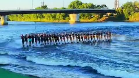 A lot of people surf crazy