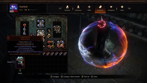 POE SSF Crucible Unique Silken Vest Ghostwrithe