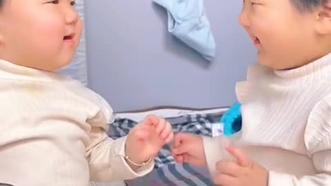 Babies fight