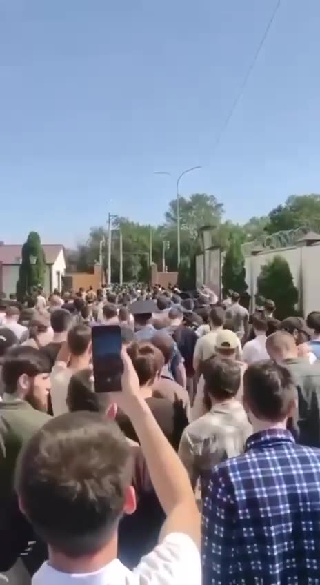 Enlistment office in the Republic of Chechnya after mobilization was announced.