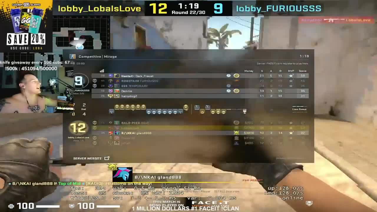 I PLAYED Against The BEST Duo on FACEIT - BALD WARS