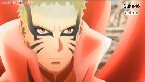 Boruto - naruto next generations_ naruto mode baryon fighting with isshiki otsutsuki