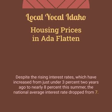 Boise Real Estate Market Update: Slight Price Drops, Potential Sales Boost