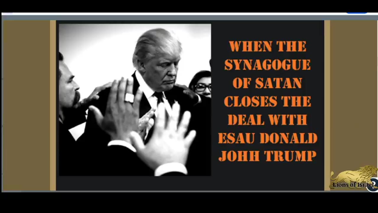 When The Synagogue Of Satan Closes The Deal With Esau Donald John Trump ......