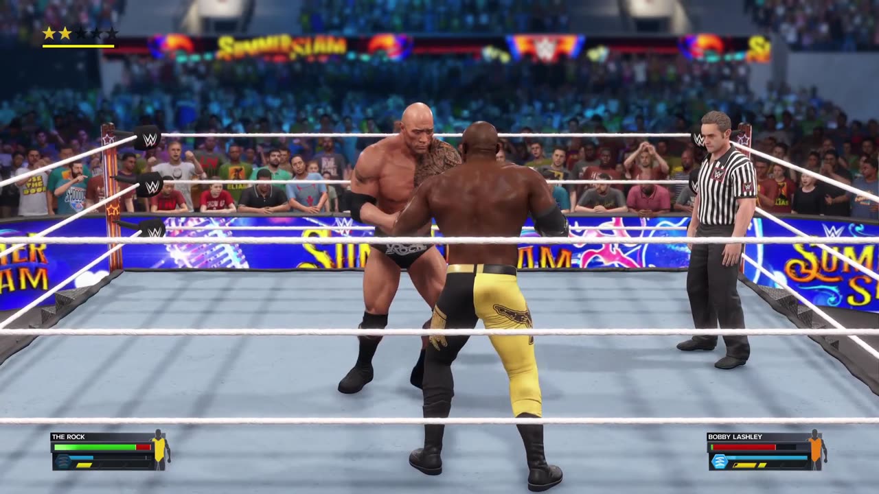 WWE 2K23: The Rock VS Bobby Lashley