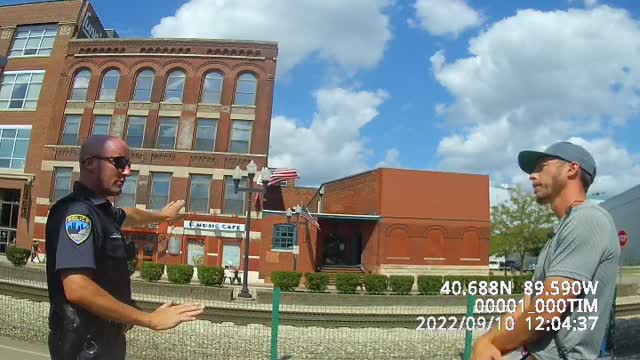 9/10/22, LEO interaction at Peoria Riverfront Farmer's Market