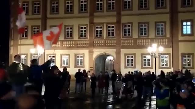 Canada's National Anthem Played In GERMANY