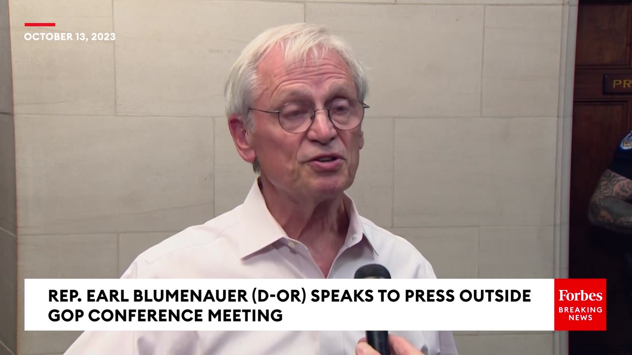 'Ultimately Republicans Will Have To Work With Democrats'- Earl Blumenauer Previews Speaker Outcome