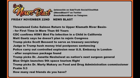 Friday, November 22, 2024 News Blast