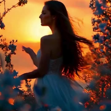 beautiful girl ai animation